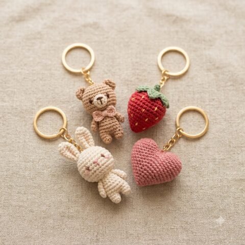 Keychain Amigurumi – crochet pattern bundle